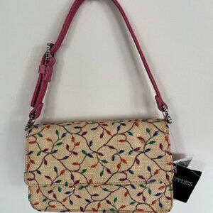 Fun colorful Adrienne Vittadini floral purse. Never worn, super convenient size,